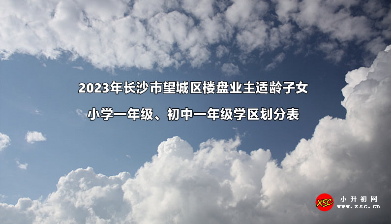 2023年长沙市望城区楼盘业主适龄子女小学一年级、初中一年级学区划分表.jpg