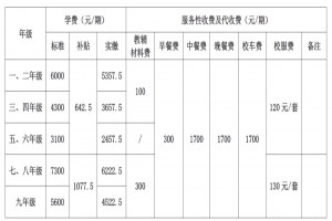 2023年东莞市沙田鹏远学校插班生招生简章(附收费标准)