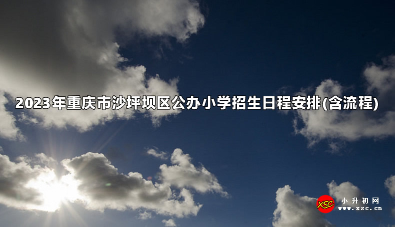 2023年重庆市沙坪坝区公办小学招生日程安排(含流程).jpg