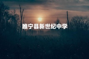 睢宁县新世纪中学收费标准(学费)及学校简介