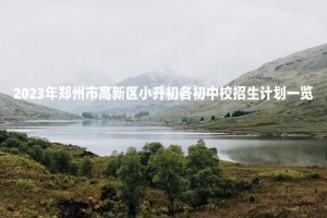 2023年郑州市高新区小升初各初中校招生计划一览