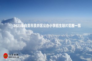 2023年自贡市贡井区公办小学招生划片范围一览