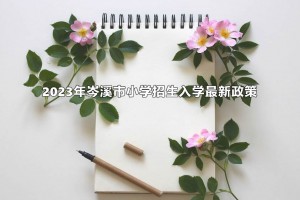 2023年岑溪市小学招生入学最新政策