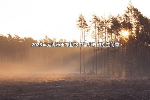 2023年无锡市玉祁初级中学小升初招生简章(附招生范围)