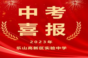 2023年乐山高新区实验中学中考成绩升学率(中考喜报)