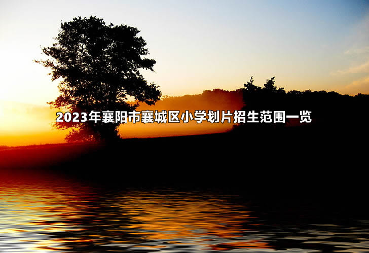 2023年襄阳市襄城区小学划片招生范围一览.jpg