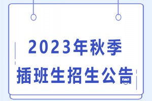 2023年新中实验学校插班生招生简章