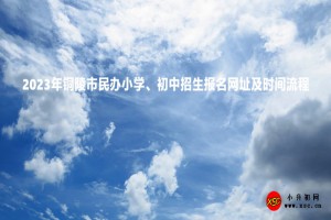 2023年铜陵市民办小学、初中招生报名网址及时间流程