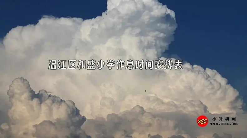 2023-2024年温江区和盛小学作息时间安排表