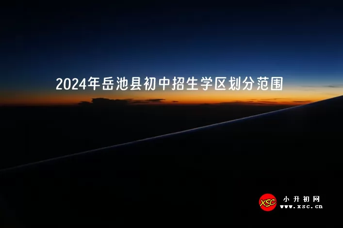 2024年岳池县初中招生学区划分范围一览