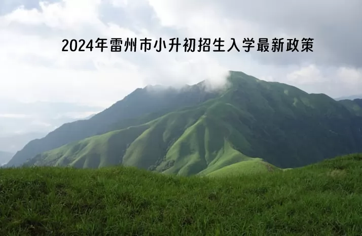 2024年雷州市小升初招生入学最新政策