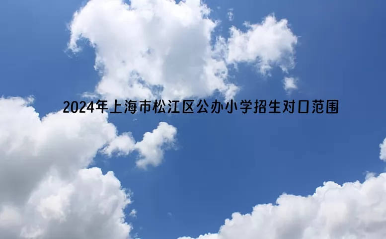 2024年上海市松江区公办小学招生对口范围.jpg