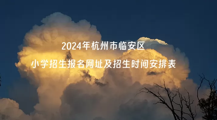 2024年杭州市临安区小学招生报名网址及招生时间安排表.jpg