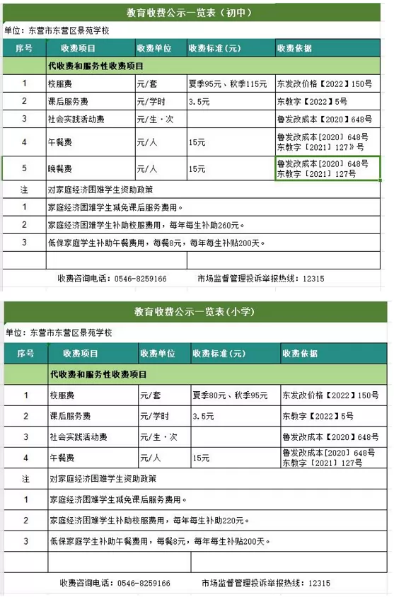 2024年东营市东营区景苑学校招生简章(附招生范围)