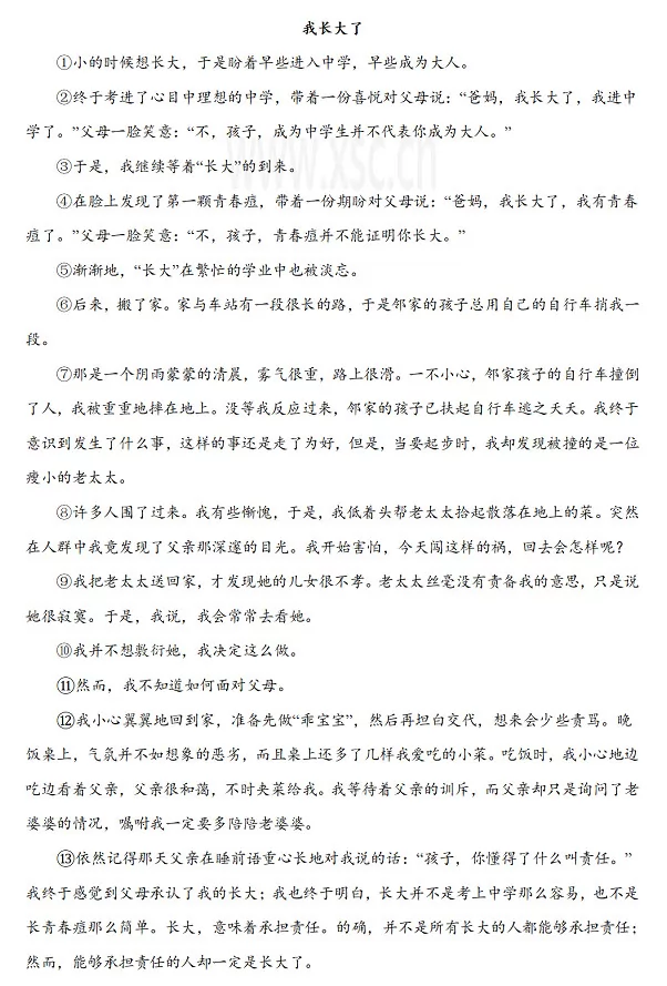 《我长大了》