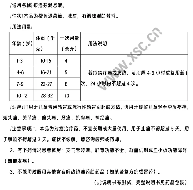 《布洛芬混悬液说明书》阅读理解题及答案(阅读答案)