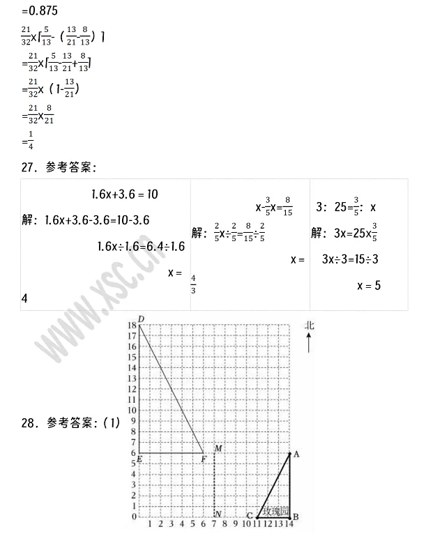 2024-2025年昭通市小升初数学考试试卷答案3