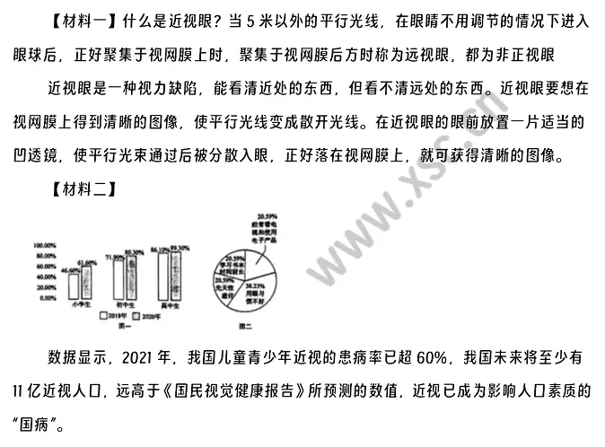 近视眼阅读理解题及答案(阅读答案)