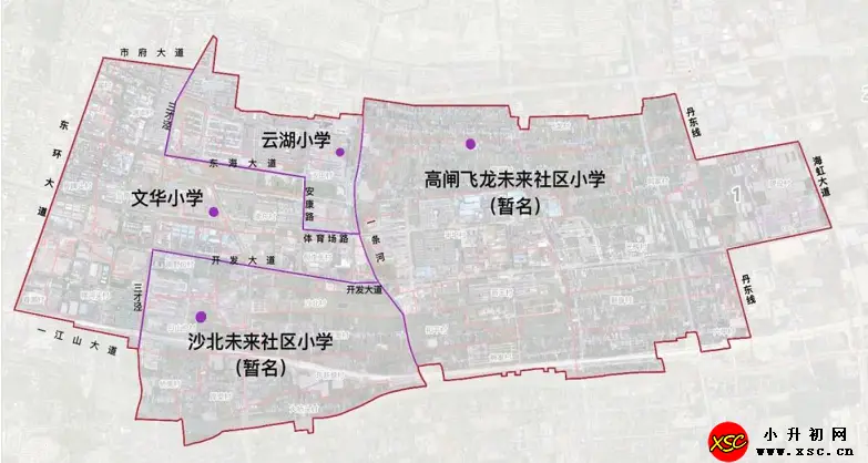 2024年台州湾新区公办小学学区划分范围一览