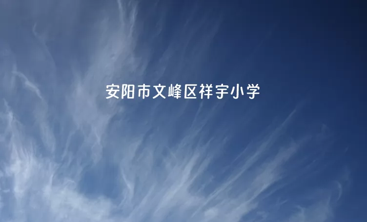 安阳市文峰区祥宇小学收费标准(学费)及学校简介