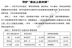 《守护“舌尖上的文明”》阅读理解题及答案(阅读答案二)